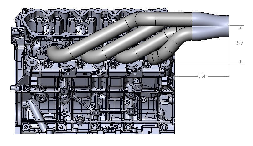 Ultimate Headers Mustang Godzilla Forward Facing Turbo Headers 431011