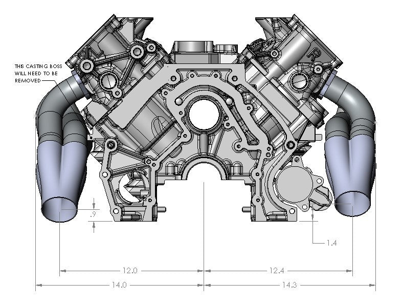 Ultimate Headers Mustang Godzilla Mid Length Header 432051